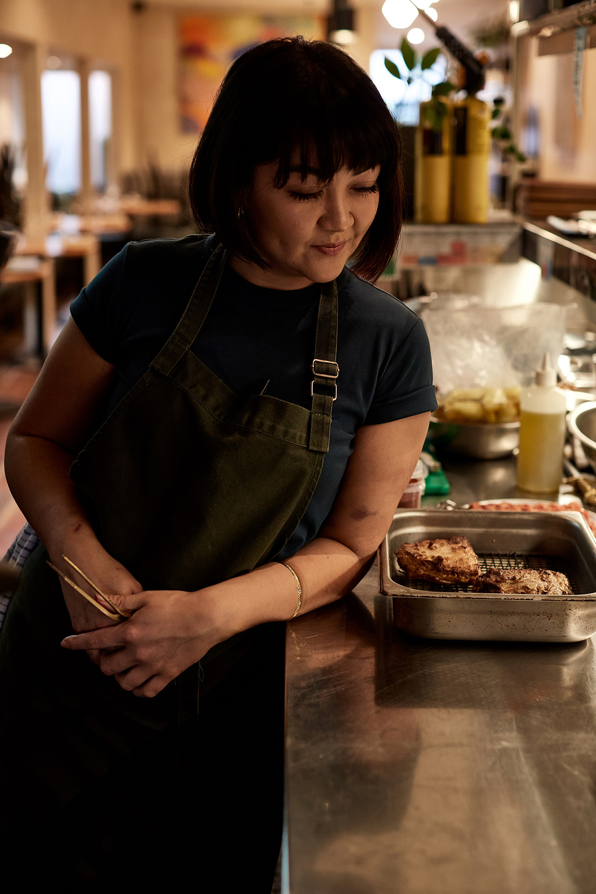 As a head chef, Rosheen is focused on ensuring her team’s happy, positive mental health.