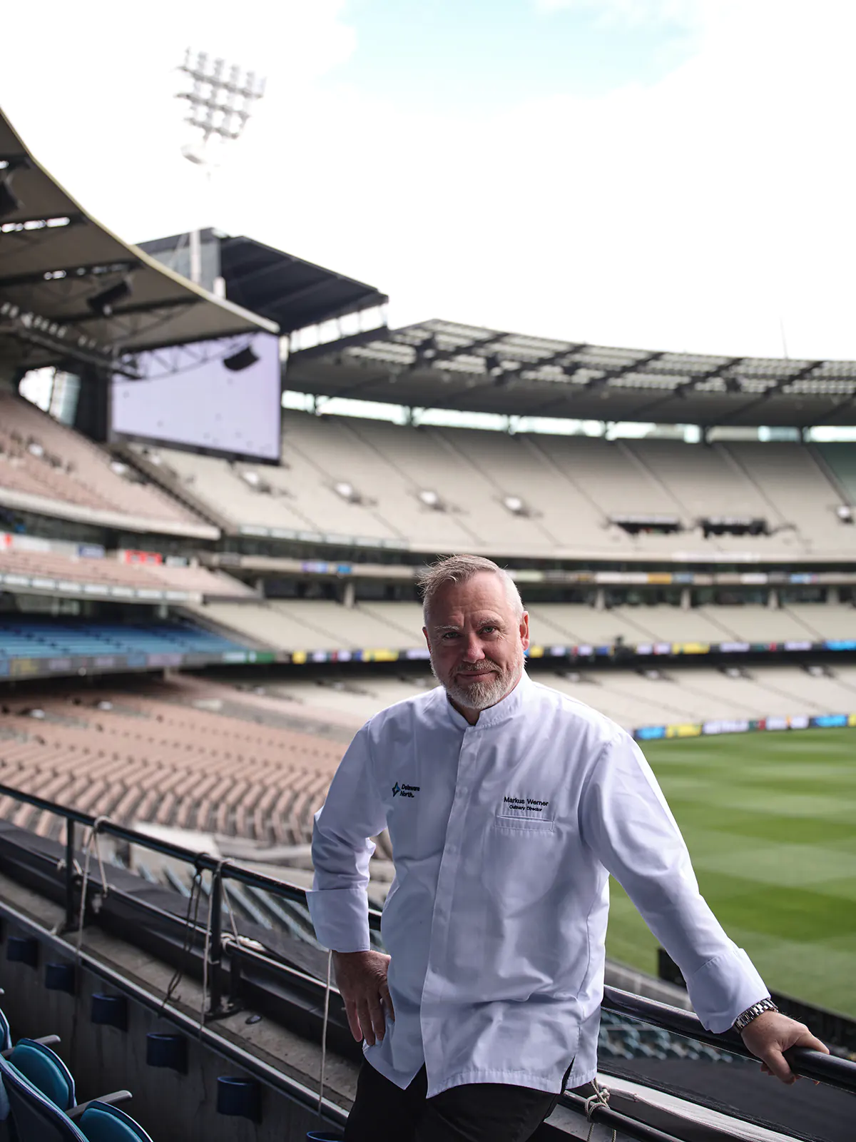 Delaware North Culinary Director Marcus Werner at the Melbourne Cricket Ground